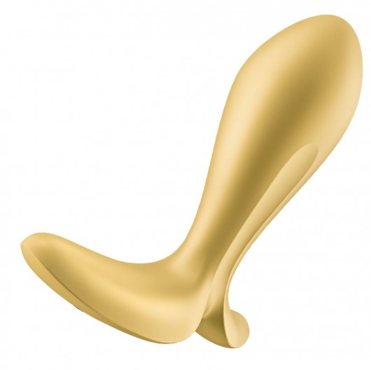 Золотистый анальный вибростимулятор Intensity Plug - Satisfyer - в Волгограде купить с доставкой