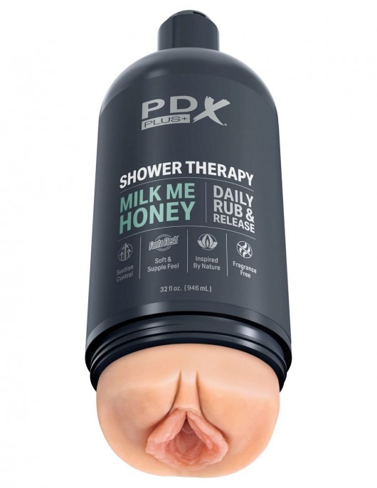 Телесный мастурбатор-вагина Shower Therapy Milk Me Honey - Pipedream - в Волгограде купить с доставкой