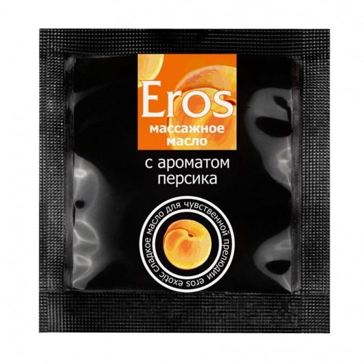 Саше массажного масла Eros exotic с ароматом персика - 4 гр. - Биоритм - купить с доставкой в Волгограде