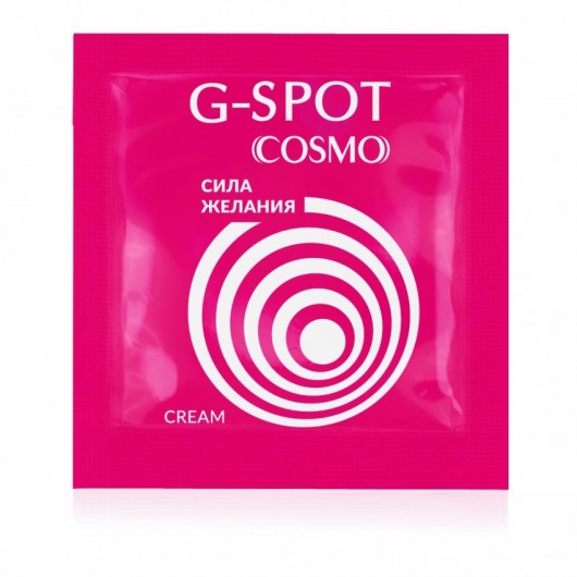 Стимулирующий интимный крем для женщин Cosmo G-spot - 2 гр. - Биоритм - купить с доставкой в Волгограде