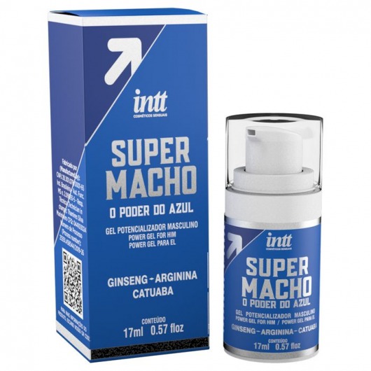 Мужской стимулирующий гель Super Macho - 17 мл. - INTT - купить с доставкой в Волгограде