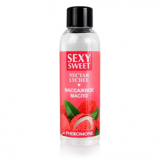 Массажное масло Sexy Sweet Nectar Lychee с феромонами и ароматом личи - 75 мл. - Биоритм - купить с доставкой в Волгограде