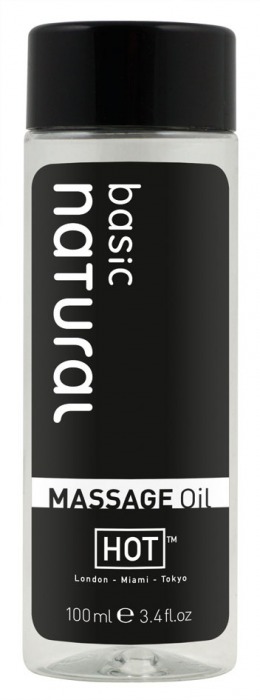 Массажное масло для тела Natural Basic - 100 мл. - HOT - купить с доставкой в Волгограде