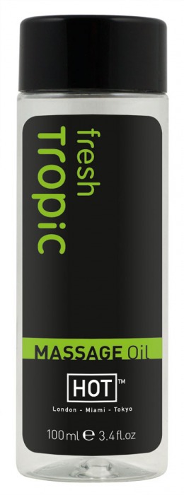 Массажное масло для тела Tropic Fresh - 100 мл. - HOT - купить с доставкой в Волгограде