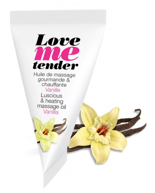 Съедобное согревающее массажное масло Love Me Tender Vanilla с ароматом ванили - 10 мл. - Love to Love - купить с доставкой в Волгограде