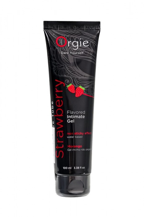Интимный гель на водной основе Lube Tube Strawberry с клубничным вкусом - 100 мл. - ORGIE - купить с доставкой в Волгограде