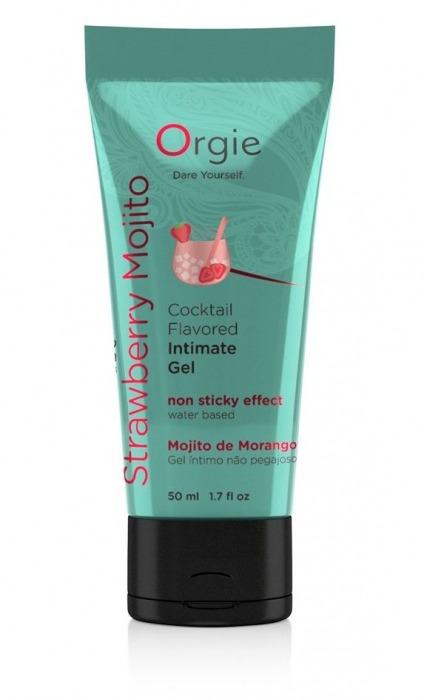 Съедобный интимный гель Orgie Lube Tube Cocktail Strawberry Mojito - 50 мл. - ORGIE - купить с доставкой в Волгограде