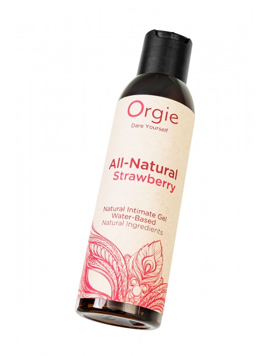 Интимный гель на водной основе All-Natural Strawberry с ароматом клубники - 150 мл. - ORGIE - купить с доставкой в Волгограде