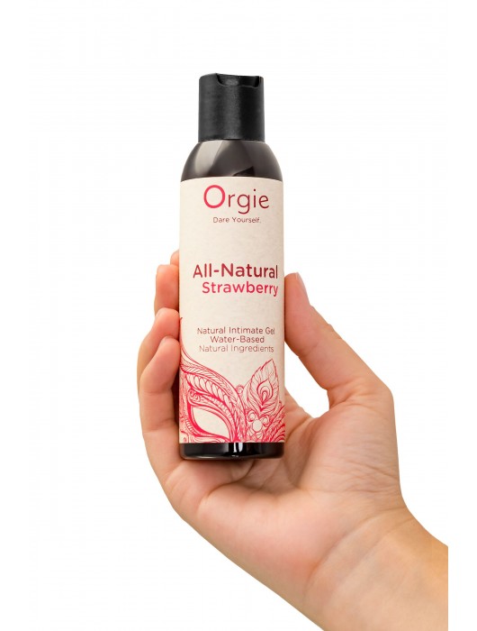 Интимный гель на водной основе All-Natural Strawberry с ароматом клубники - 150 мл. - ORGIE - купить с доставкой в Волгограде