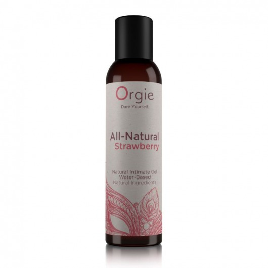 Интимный гель на водной основе All-Natural Strawberry с ароматом клубники - 150 мл. - ORGIE - купить с доставкой в Волгограде