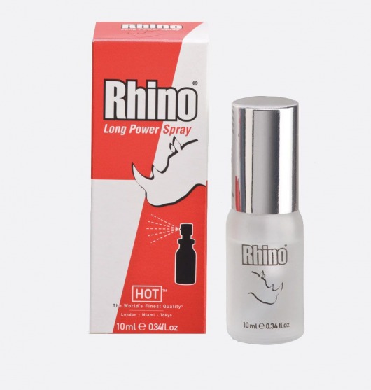Пролонгирующий спрей для мужчин Rhino - 10 мл. - HOT - купить с доставкой в Волгограде