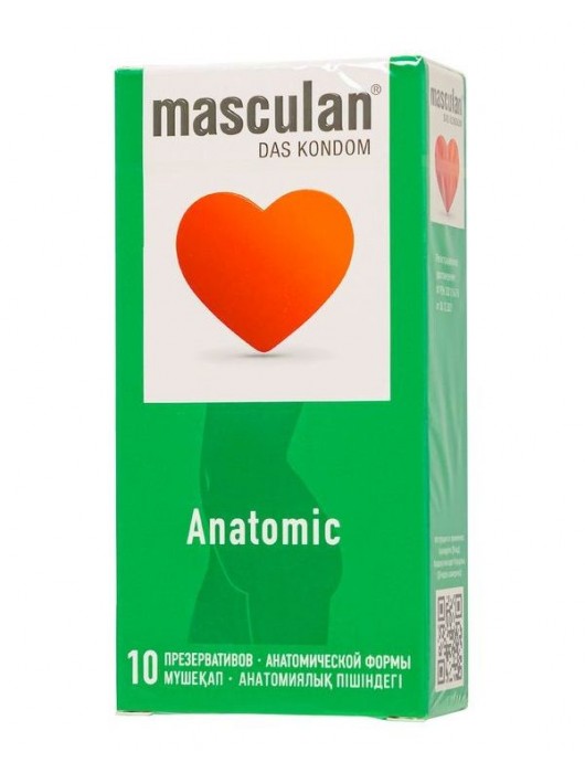Презервативы анатомической формы Masculan Anatomic - 10 шт. - Masculan - купить с доставкой в Волгограде