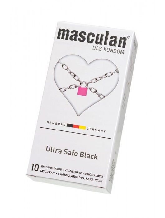 Ультрапрочные презервативы Masculan Ultra Safe Black - 10 шт. - Masculan - купить с доставкой в Волгограде