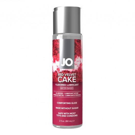 Лубрикант на водной основе JO H2O Red Velvet Cake Flavored Lubricant - 60 мл. - System JO - купить с доставкой в Волгограде