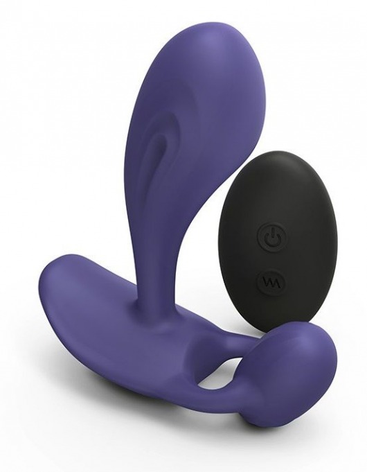 Темно-синий вибромассажер Witty P G Vibrator with Remote Control - Love to Love - в Волгограде купить с доставкой