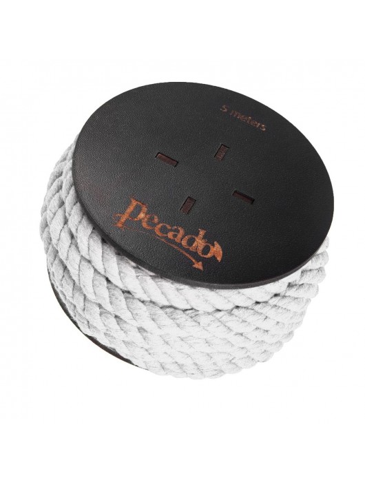 Белая веревка для шибари на катушке - 5 м. - Pecado - купить с доставкой в Волгограде