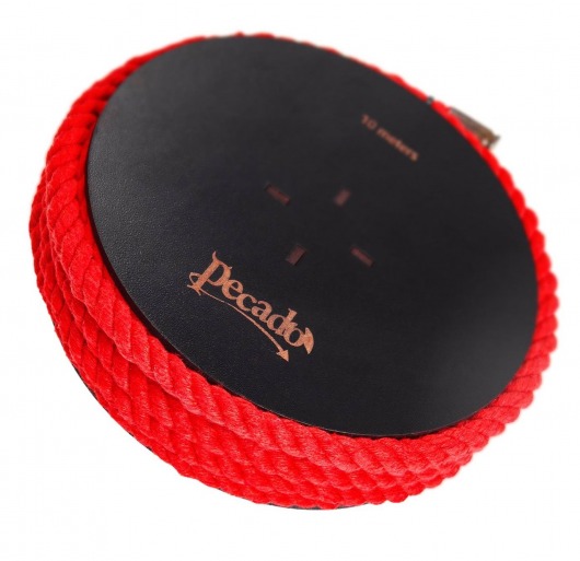 Красная веревка для шибари на катушке - 10 м. - Pecado - купить с доставкой в Волгограде