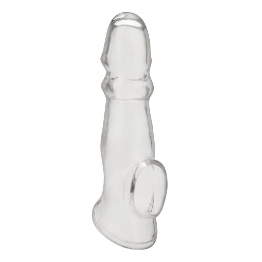 Прозрачная насадка для пениса Girthy Penis Enhancing Sleeve Extension - 17,1 см. - BlueLine - в Волгограде купить с доставкой