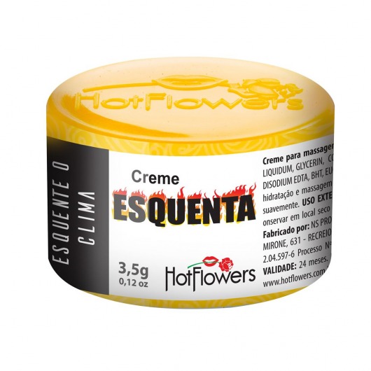 Возбуждающий крем Esquenta с разогревающим эффектом - 3,5 гр. - HotFlowers - купить с доставкой в Волгограде