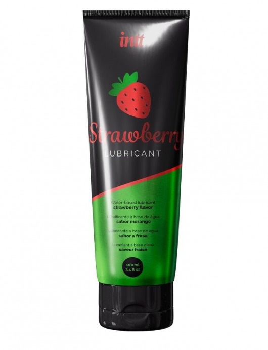 Смазка на водной основе с ароматом клубники Strawberry Lubricant - 100 мл. - INTT - купить с доставкой в Волгограде