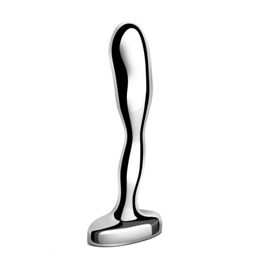 Стальной стимулятор простаты Stainless Steel Prostate Plug - 11,5 см. - b-Vibe - в Волгограде купить с доставкой