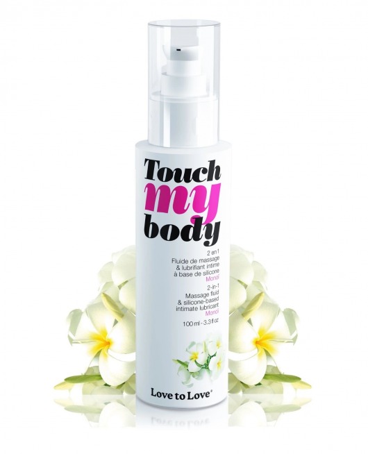 Силиконовый лубрикант 2-в-1 Touch My Body с ароматом моной - 100 мл. - Love to Love - купить с доставкой в Волгограде