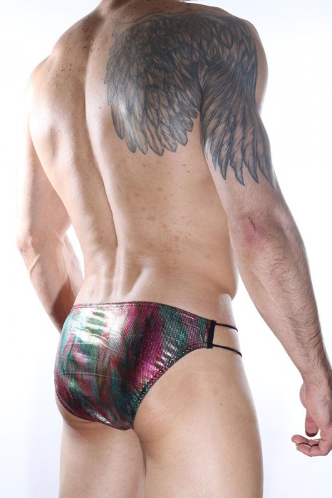 Мужские разноцветные трусы-слипы с нитяным бочком - Don Moris купить с доставкой