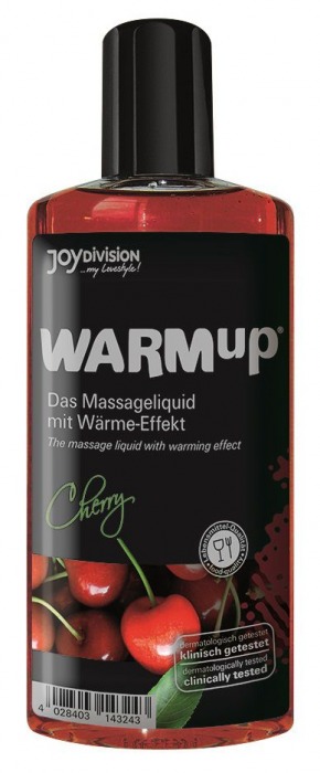 Разогревающее масло WARMup Cherry - 150 мл. - Joy Division - купить с доставкой в Волгограде