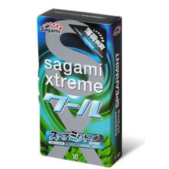 Презервативы Sagami Xtreme Mint с ароматом мяты - 10 шт. - Sagami - купить с доставкой в Волгограде