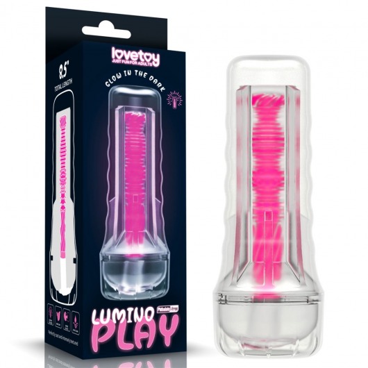 Светящийся в темноте мастурбатор 8.5 Lumino Play Masturbator - Lovetoy - в Волгограде купить с доставкой