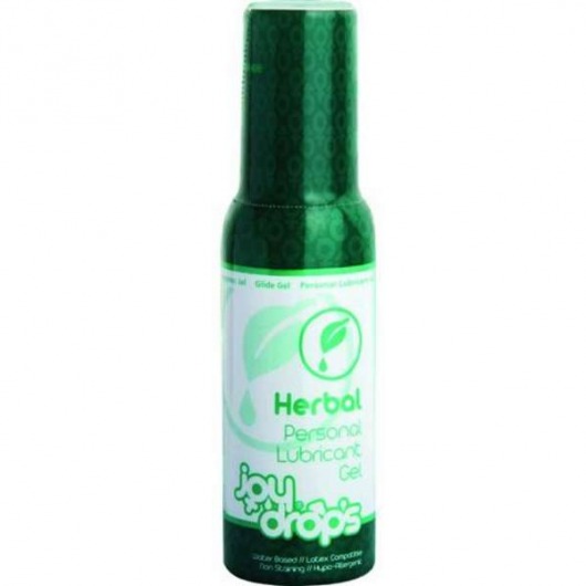 Смазка на водной основе JoyDrops Herbal - 100 мл. - JoyDrops - купить с доставкой в Волгограде