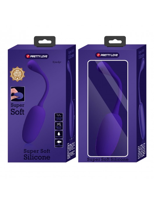 Фиолетовое перезаряжаемое виброяйцо Knucker - Baile