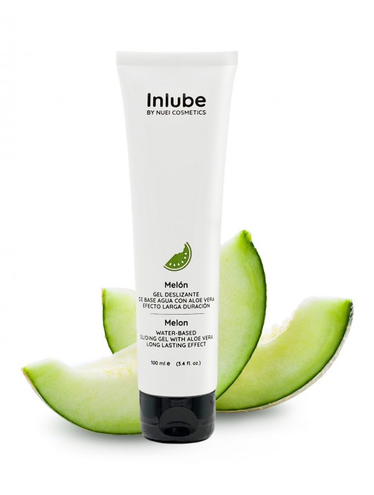 Лубрикант на водной основе Nuei Inlube с алоэ вера и ароматом дыни - 100 мл. - Nuei cosmetics - купить с доставкой в Волгограде