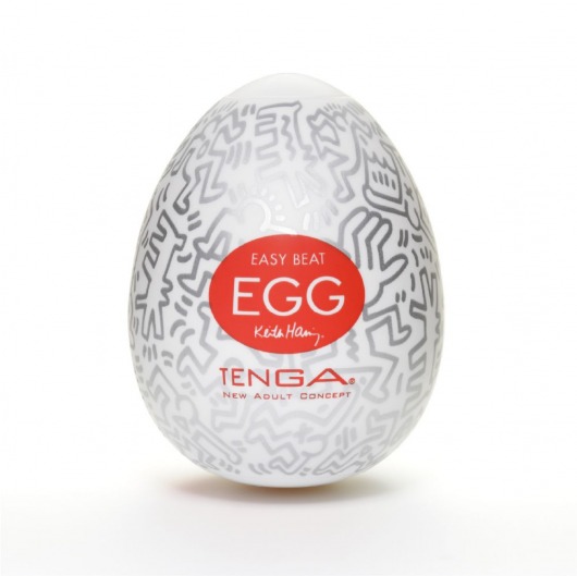 Мастурбатор-яйцо Keith Haring EGG PARTY - Tenga - в Волгограде купить с доставкой