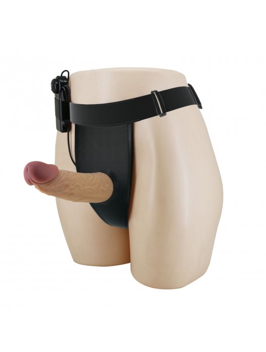 Полый вибрострапон на регулируемых трусиках Draven - 17,5 см. - Baile - купить с доставкой в Волгограде