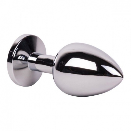 Большой стальной плаг с розовым кристаллом Pink Bubble Gum - 9,5 см. - Erotic Fantasy - купить с доставкой в Волгограде