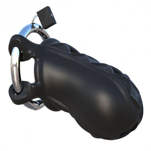 Черный замок верности Extreme Silicone Cock Blocker - Pipedream - купить с доставкой в Волгограде