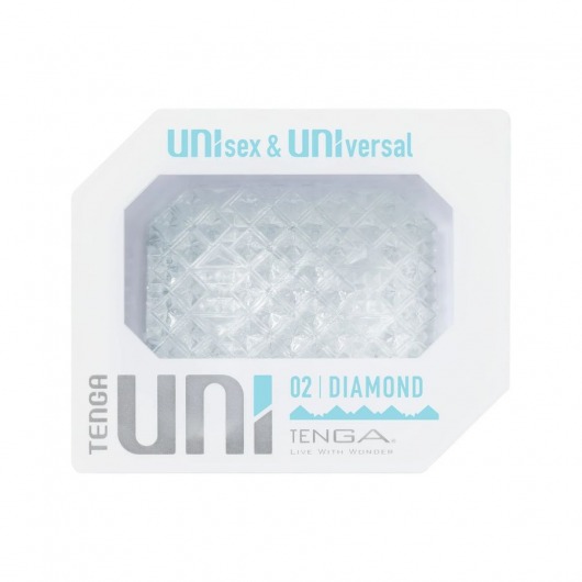 Прозрачный мастурбатор-стимулятор Tenga Uni Diamond - Tenga - в Волгограде купить с доставкой