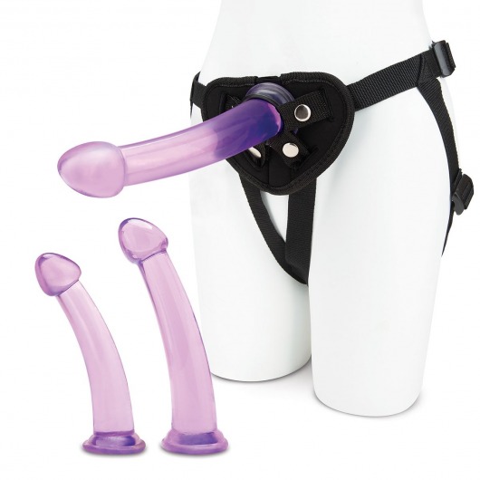 Тренировочный набор с тремя насадками Pegging Training Set - Lux Fetish - купить с доставкой в Волгограде