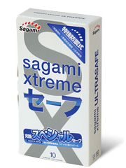 Презервативы Sagami Xtreme Ultrasafe с двойным количеством смазки - 10 шт. - Sagami - купить с доставкой в Волгограде