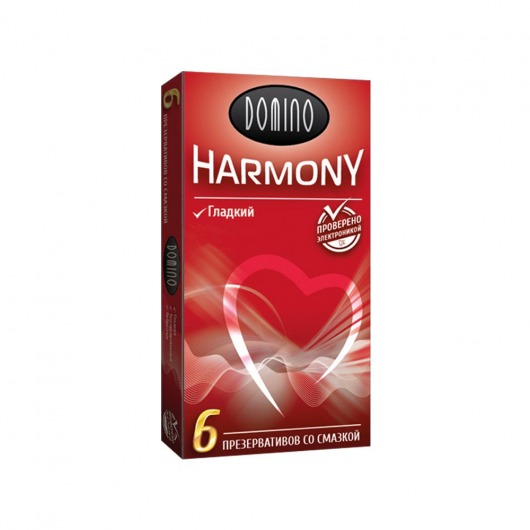 Гладкие презервативы Domino Harmony - 6 шт. - Domino - купить с доставкой в Волгограде