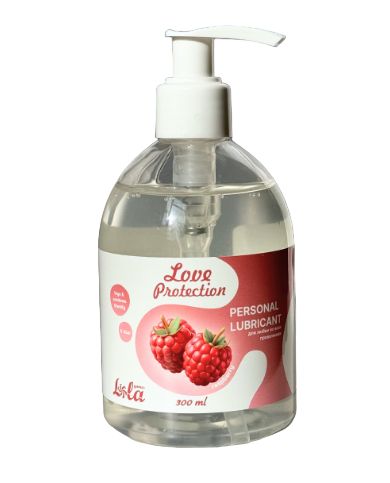 Лубрикант на водной основе Love Protection Raspberry с ароматом малины - 300 мл. - Lola Games - купить с доставкой в Волгограде