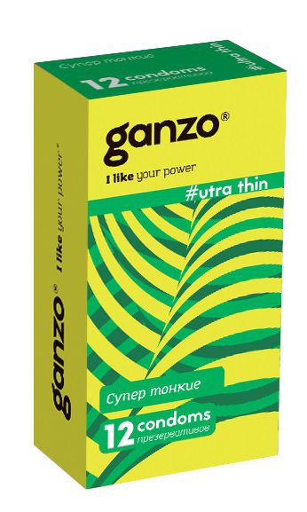 Ультратонкие презервативы Ganzo Ultra thin - 12 шт. - Ganzo - купить с доставкой в Волгограде