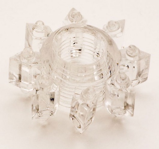 Прозрачное гелевое эрекционное кольцо-звезда - Toyfa Basic - в Волгограде купить с доставкой