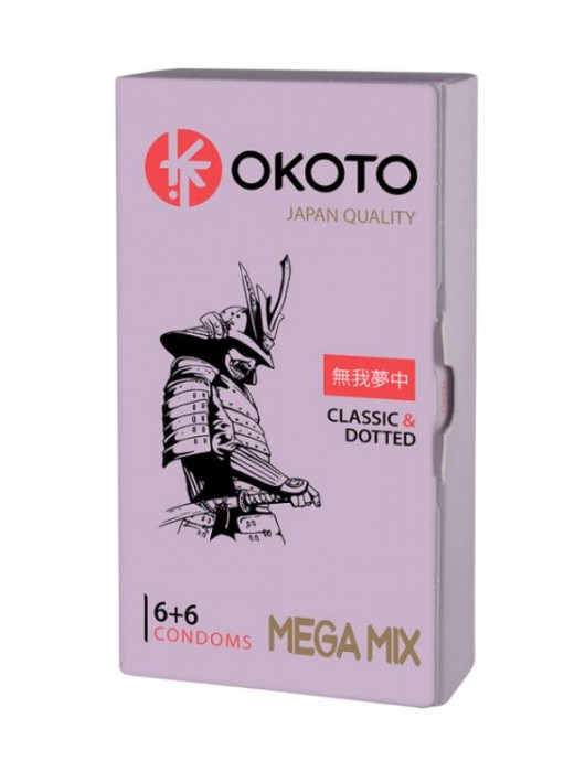 Презервативы OKOTO Mega Mix - 12 шт. - Sitabella - купить с доставкой в Волгограде