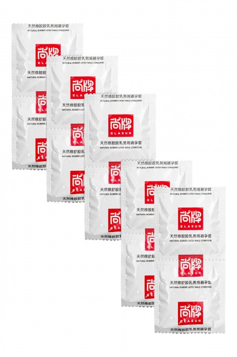 Презервативы с точками и ребрами Elasun Ribbed and Dotted - 10 шт. - Elasun - купить с доставкой в Волгограде
