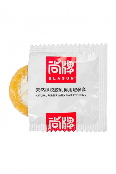 Презервативы с точками и ребрами Elasun Ribbed and Dotted - 10 шт. - Elasun - купить с доставкой в Волгограде