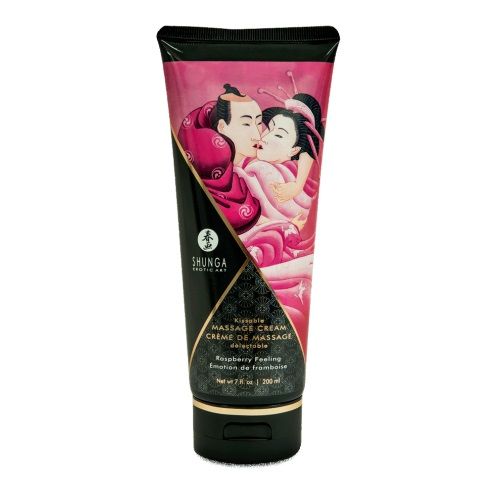 Массажный крем для тела с ароматом малины Raspberry feeling - 200 мл. - Shunga - купить с доставкой в Волгограде