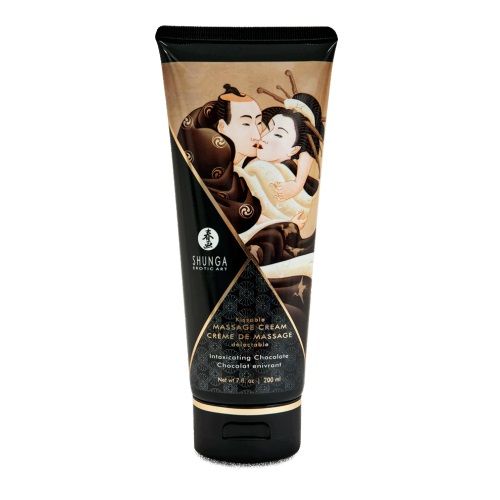 Массажный крем для тела с ароматом шоколада Intoxicating Chocolate - 200 мл. - Shunga - купить с доставкой в Волгограде
