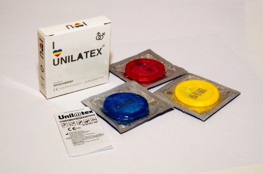 Разноцветные ароматизированные презервативы Unilatex Multifruits - 3 шт. - Unilatex - купить с доставкой в Волгограде
